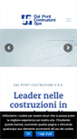 Mobile Screenshot of costruzionidalpont.com